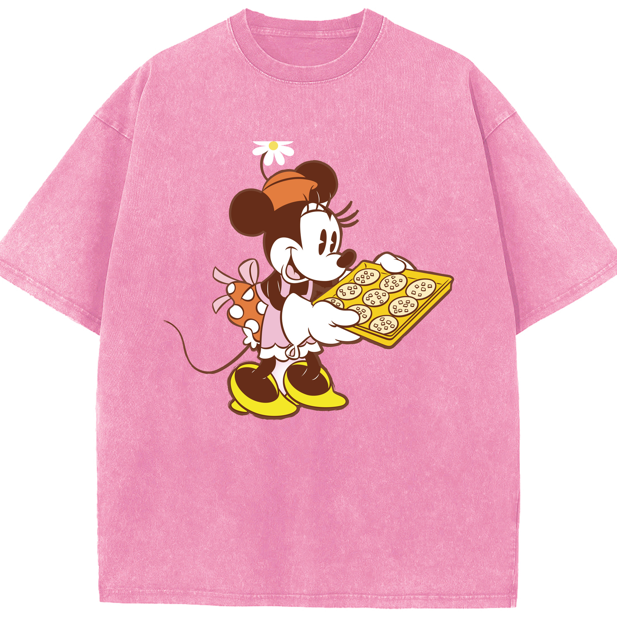 （画像用） ミッキーマウス Mickey Mouse 綿100% ヴィンテージ風 半袖Tシャツ（フロントプリント）